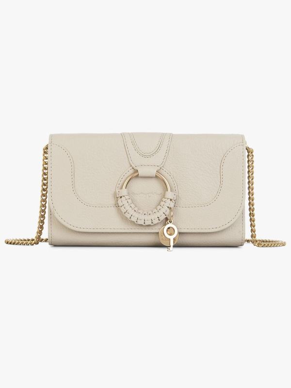 Chloé Carteras Mujer Hana Beige Grained Goatskin CKTP57104